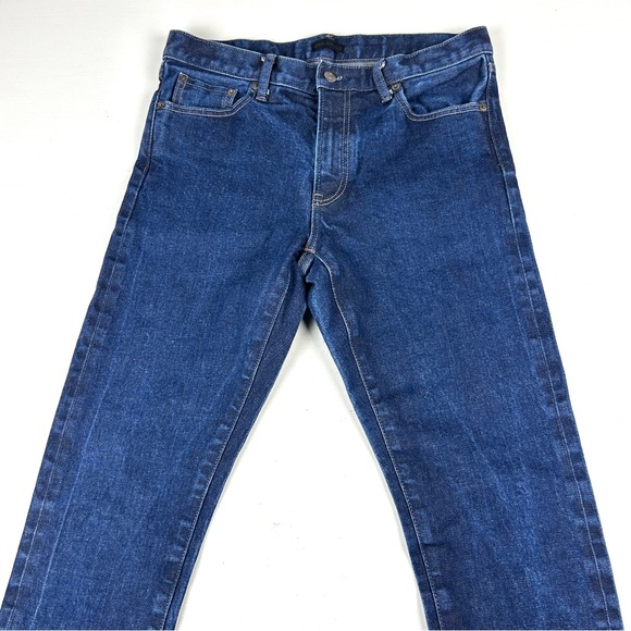 Uniqlo Kaihara Selvedge Jeans Slim Straight Fit Blue Men's Size 32 X 31 - Picture 2 of 10